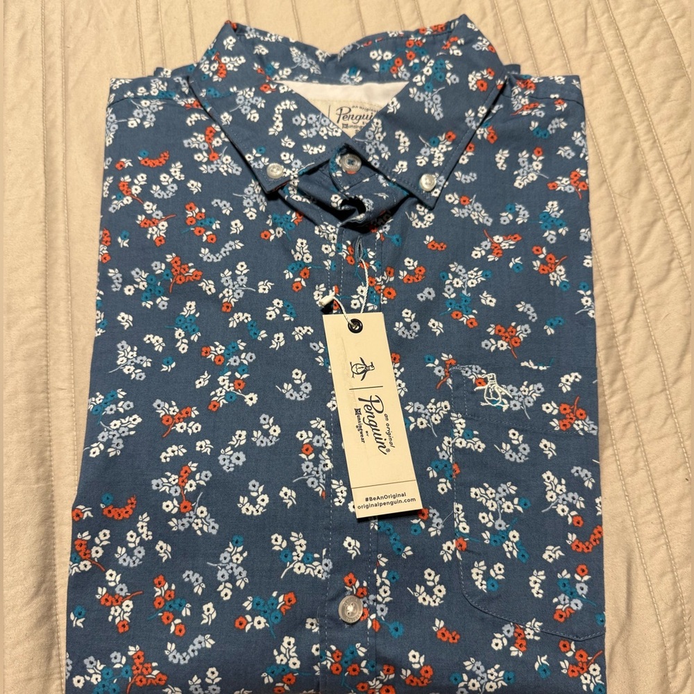 NWT Men’s Shortsleeve Penguin Shirt